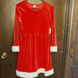Holiday Time girl's santa dress nwt